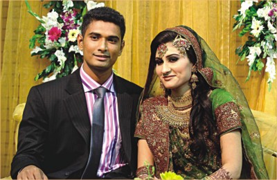 Mahmudullah Riyad with his new bride | The Daily Star