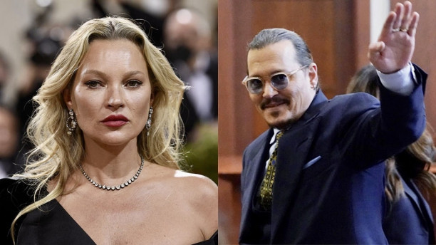 Kate Moss denies Johnny Depp ever pushed her down staircase