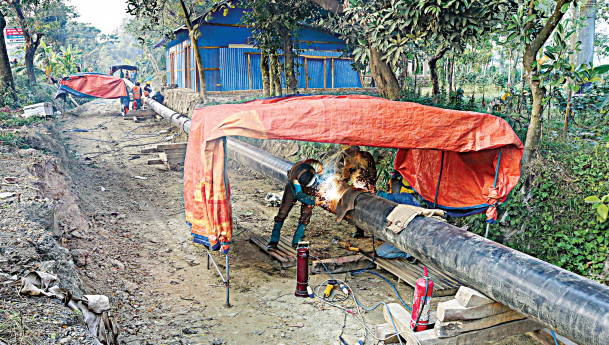 Dhaka-Ctg fuel pipeline: Construction 50% complete
