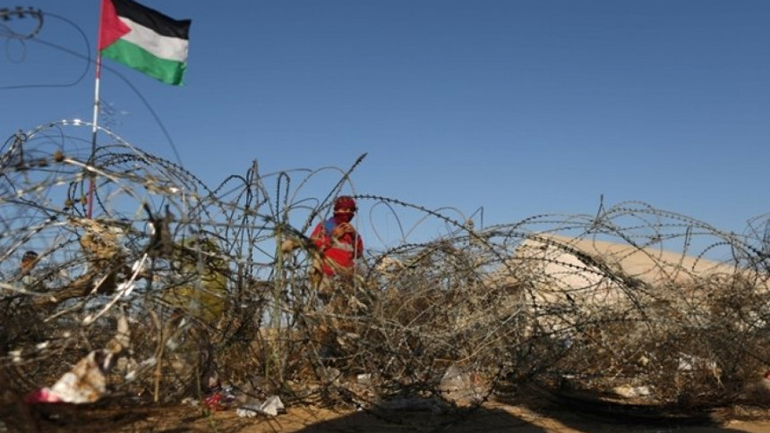 Palestinian protestor Palestinian protestor