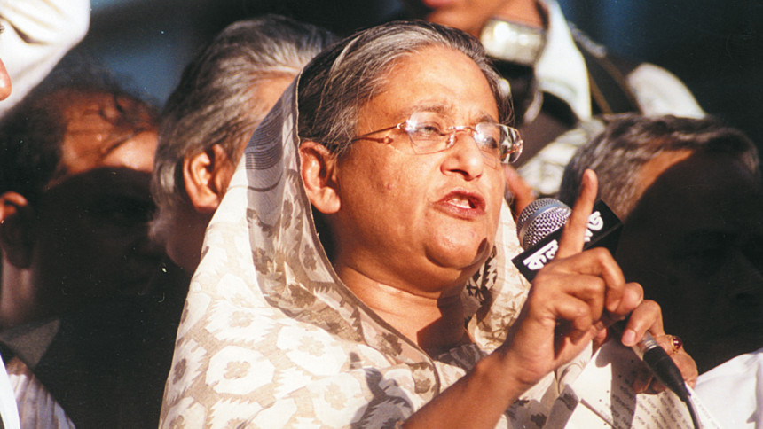Hasina blames govt, asks it to quit