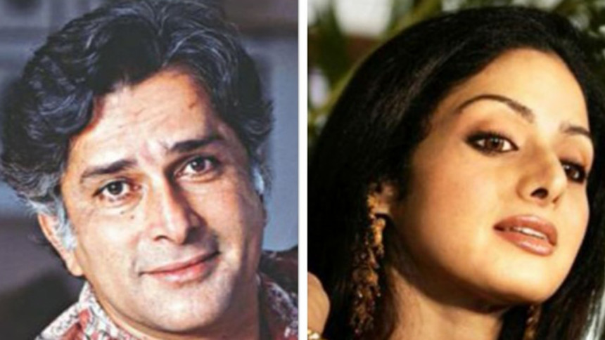 Shashi kapoor and Sridevi Shashi kapoor and Sridevi