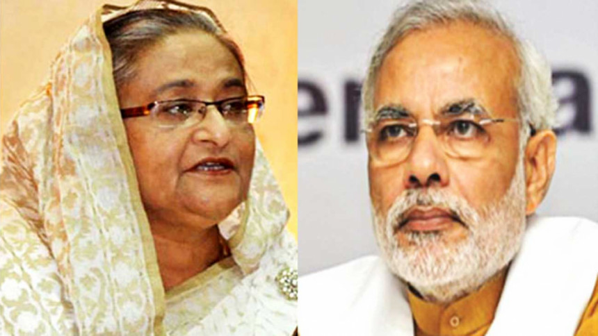 Sheikh Hasina and Narendra Modi Sheikh Hasina and Narendra Modi