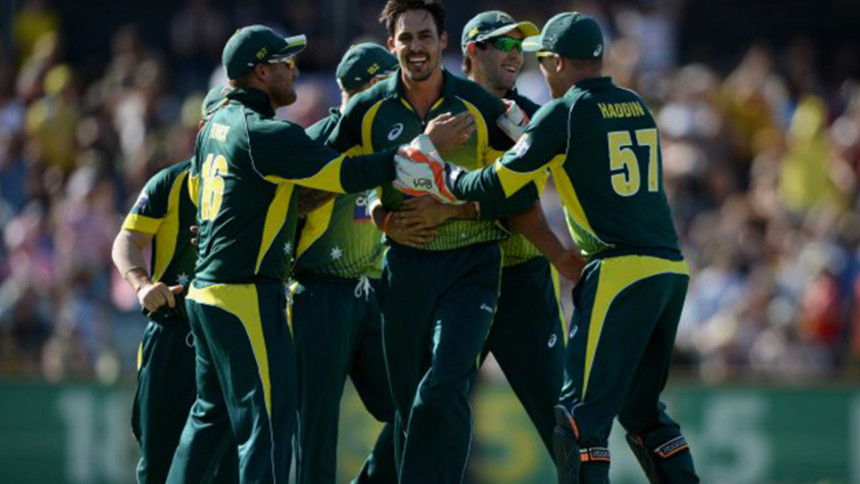 Mitchell Johnson becomes the toast. Mitchell Johnson