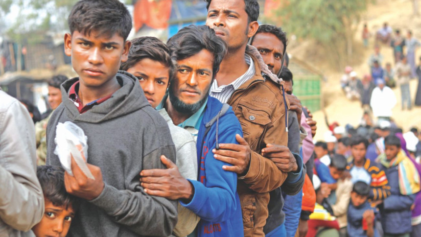 Rohingya refugees Deal Balukhali camp, Rohingya refugees, Myanmar