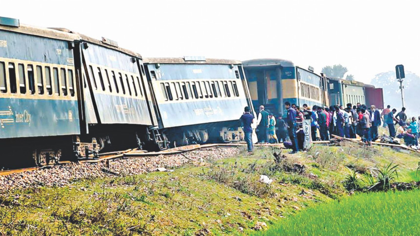 Train Derailment in Moulvibazar Train Derailment in Moulvibazar