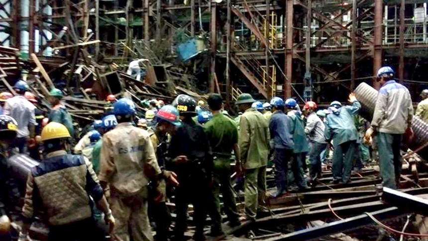 14 killed in scaffolding collapse in central Vietnam