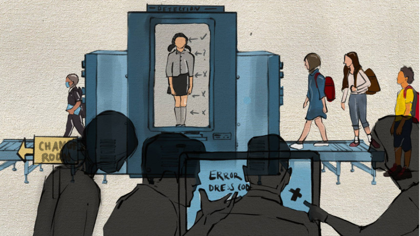 Illustration on school dress codes Illustration on school dress codes