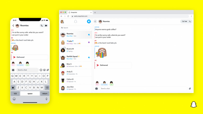 Snapchat for Web is now available for all users Snapchat for Web is now available for all users
