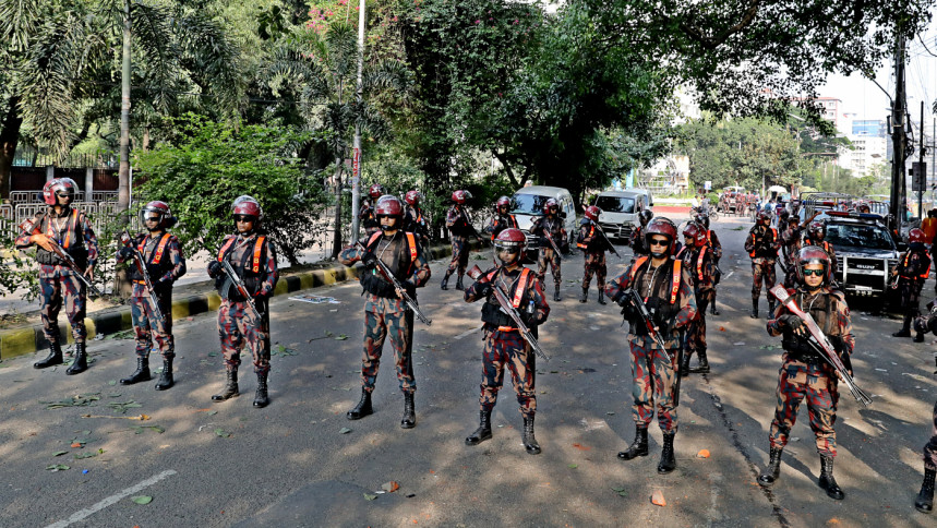 BGB deployed to maintain law and order 44 BGB platoons deployed for security at RMG factories