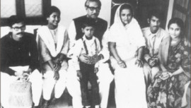 Bangabandhu with his family