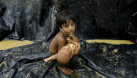 Rohingya Refugee Children, Vaccination campaign, Bangladesh, Myanmar, 