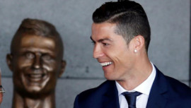 hideous Cristiano Ronaldo statue