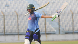 Bangladesh All-rounder Shakib Al Hasan in Practice session