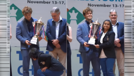 Magnus Carlsen awestruck as Indian player touches his feet