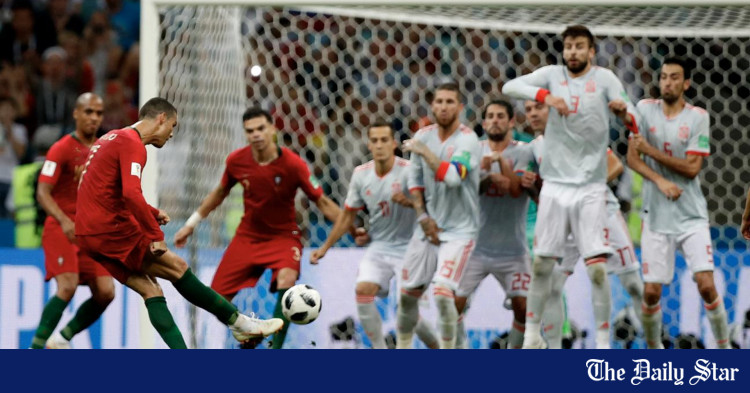 On This Day: Majestic Ronaldo scores hattrick against Spain in 2018 WC - The Daily Star