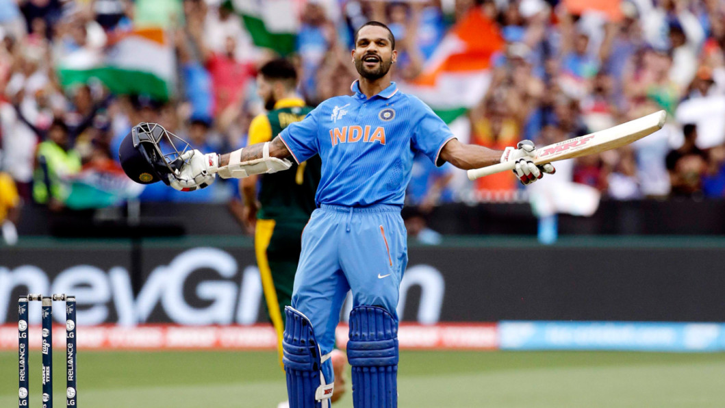 Shikhar Dhawan of India scored 137 runs from 146 balls Shikhar Dhawan of India scored 137 runs from 146 balls