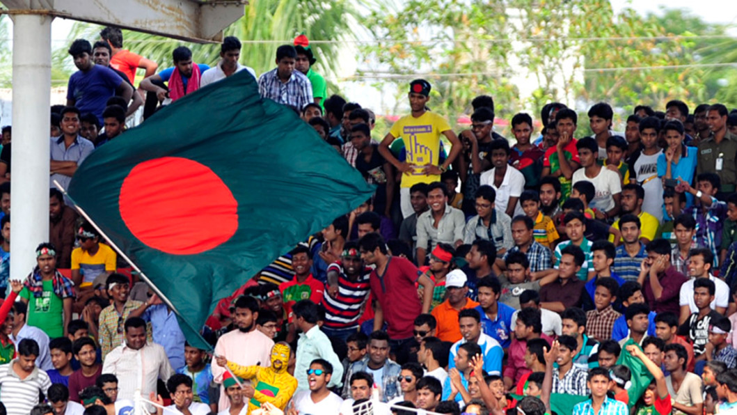 Crowd at Khulna Stadium Crowd at Khulna Stadium