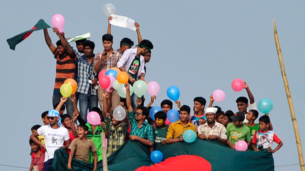 Crowd at Khulna Stadium Crowd at Khulna Stadium