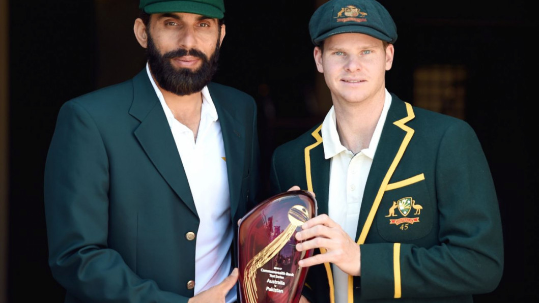 Steven Smith and Misbah-ul-Haq
