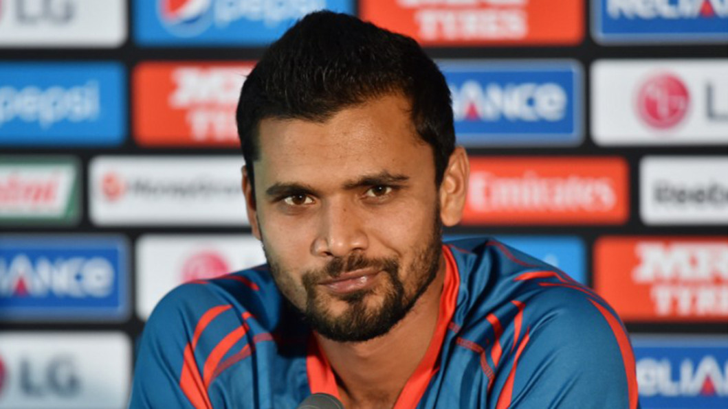 Bangladesh's Captain Mashrafe Mortaza attends a pre match press conference Bangladesh's Captain Mashrafe Mortaza attends a pre match press conference