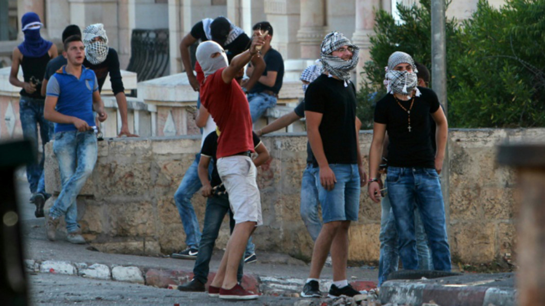 Palestinian protesters