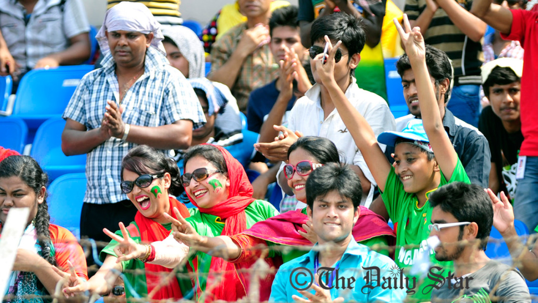 Home crowd at Khulna Home crowd at Khulna