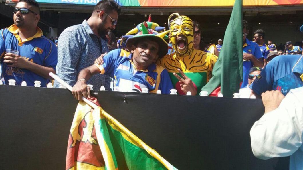 Colourful fans