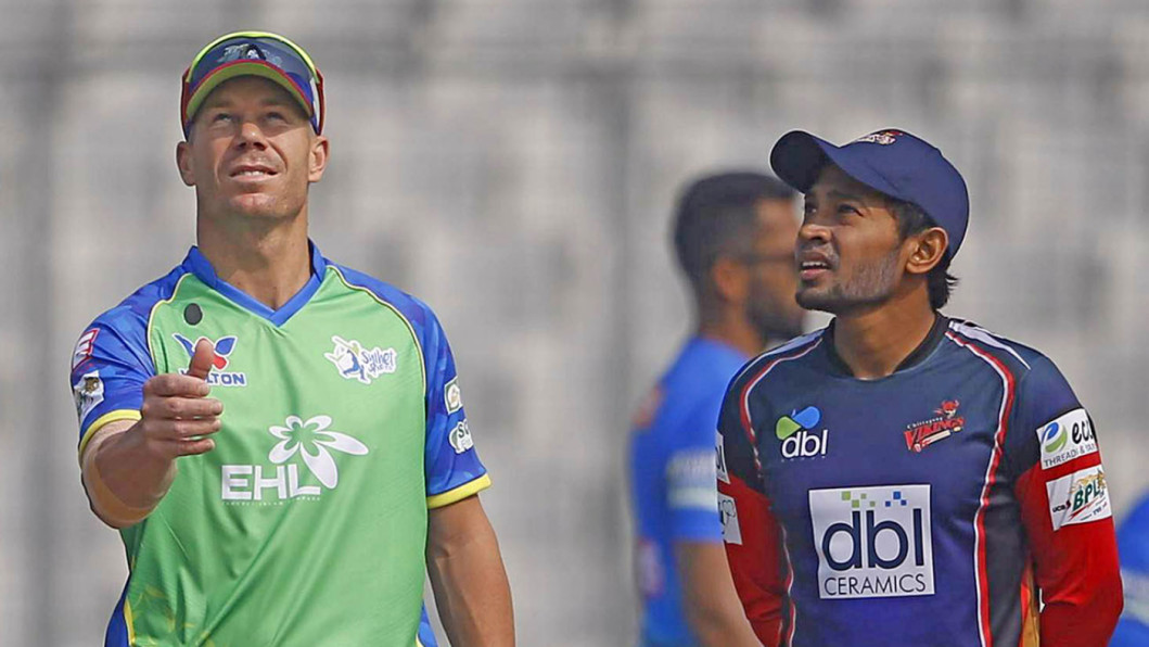 David Warner and Mushfiqur Rahim David Warner and Mushfiqur Rahim