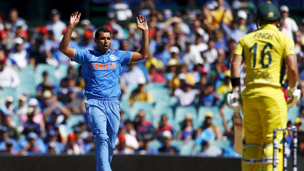 India's bowler Mohammed Shami India's bowler Mohammed Shami
