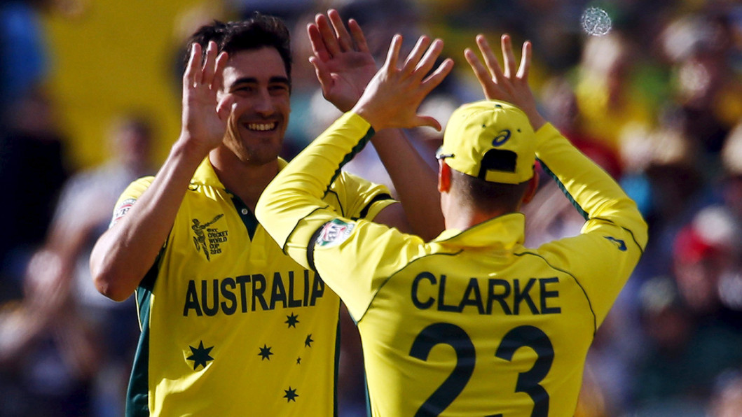 Australian bowler Mitchell Starc Australian bowler Mitchell Starc