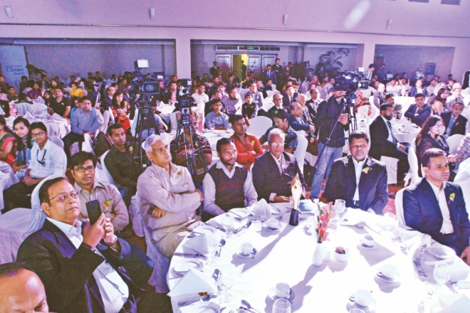 A section of the audience. Four organisations and an individual received the accolades this year for their green activities. Photo: Star