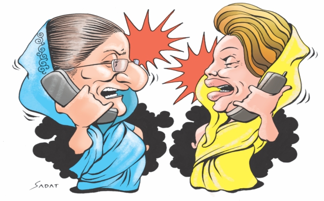 On October 26, 2013 the Prime Minister had a 37 minute long phone conversation with the leader of the opposition Khaleda Zia. But, instead of a cheerful outcome, it only made options for a future dialogue even more impossible.