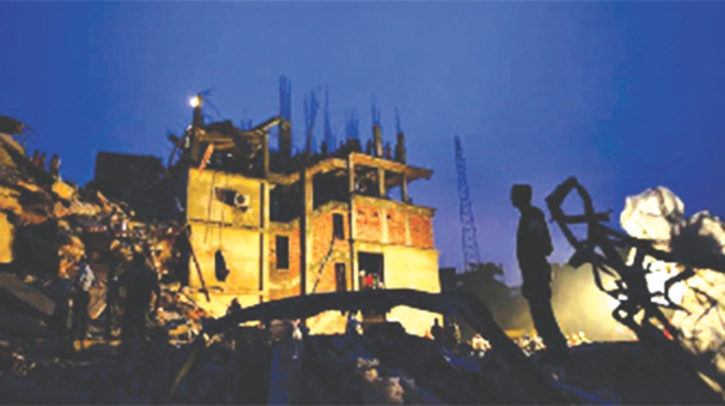 On April 24, 2013, Rana Plaza, an eight-story commercial building, collapsed in Savar. The search for the dead ended on May 13 with the death toll of 1,129. Approximately 2,515 injured people were rescued from the building alive.It is considered to be the deadliest garment-factory accident in history, as well as the deadliest accidental structural failure in modern human history.photos: star