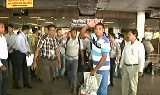 Fifteen Bangladeshi workers from Iraq arrive at Hazrat Shahjalal International Airport in Dhaka on Saturday morning. They were freed 24 days after remaining in captivity of rebels in Iraq.